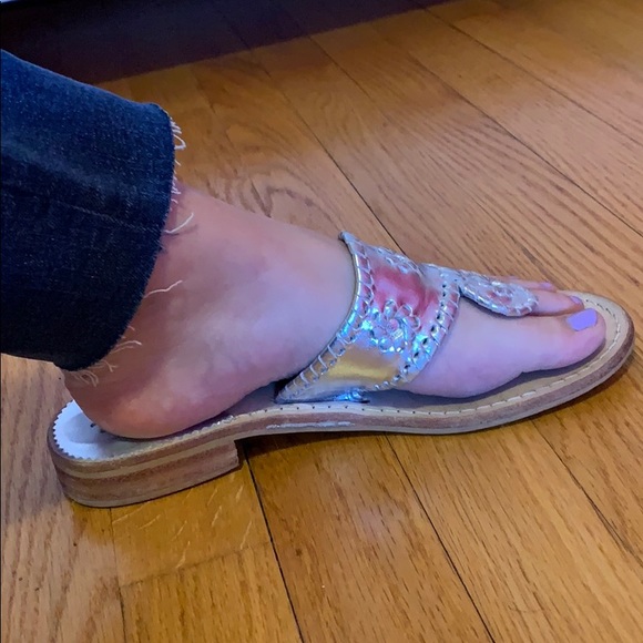 Jack Rogers - silver size 7 women’s sandal - Picture 2 of 7